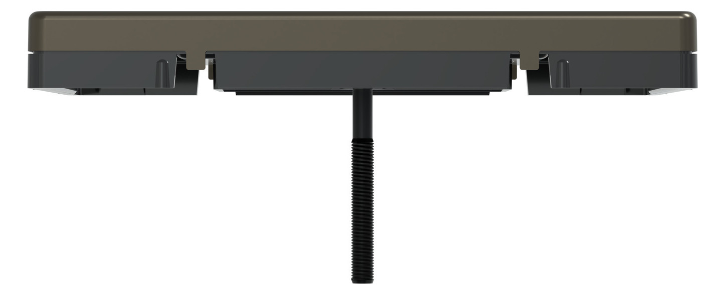 Zentralplatte TAE 3f System Design mokka Schraubbef m.Beschr.Feld