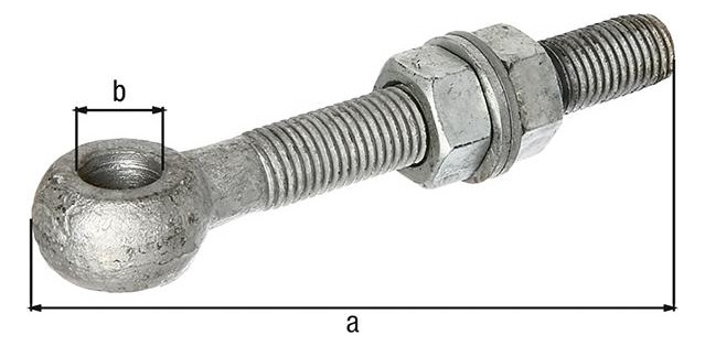 Bild Augenschraube,Stahl fvz M20150mm,m.Zubehör - GAH-0