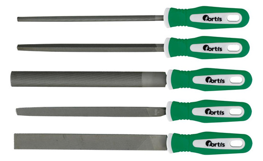 fortis-Werkstattfeilen-Satz 5-teilig - 200mm, H2
