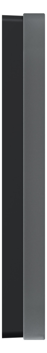 Rahmen 1f ony-sw glz D-Life Glas f.GEB-K onyxschwarz Unterputzmontage