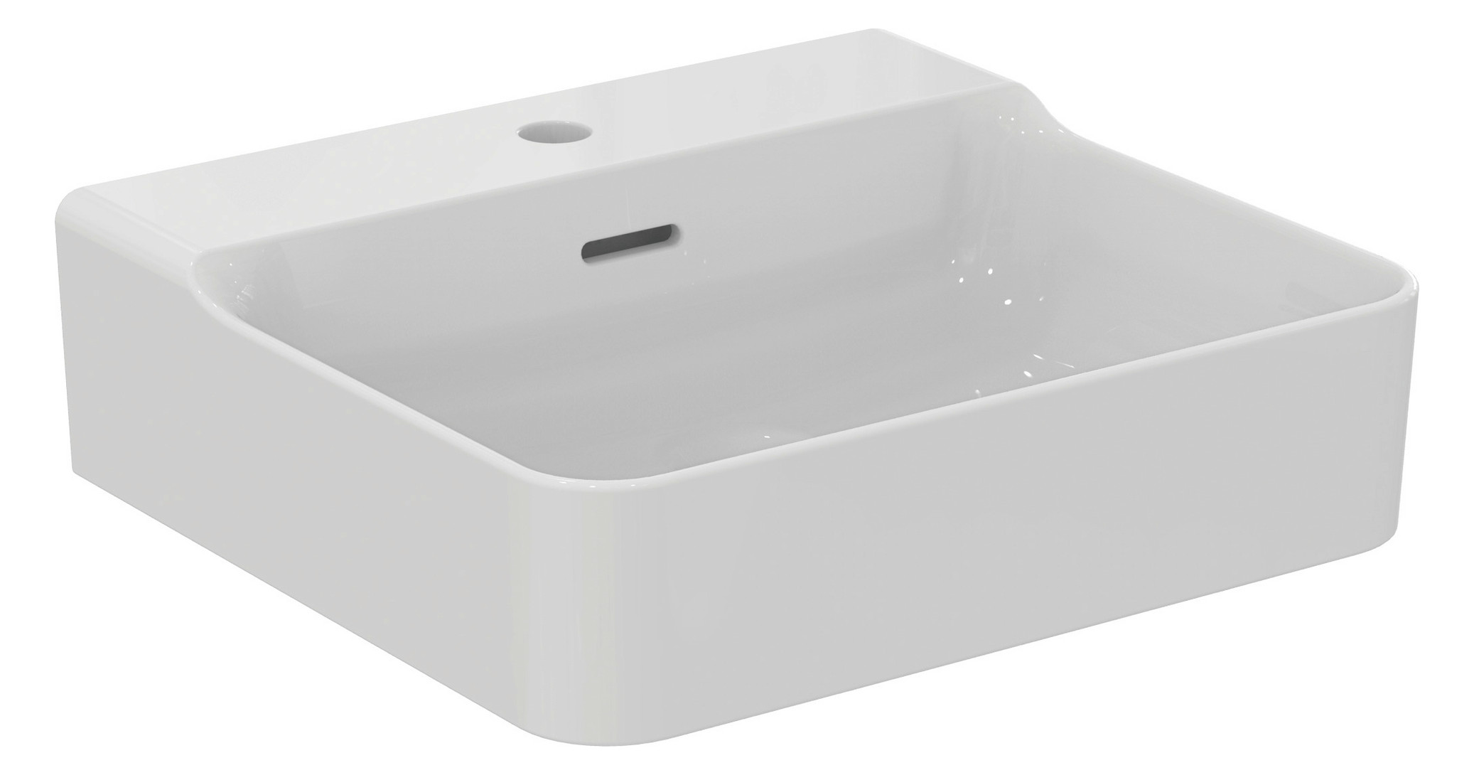 Ideal-Standard Waschtisch-Bundle Conca 07 mit WT-Unterschrank Eiche hell, Spiegel, Armatur