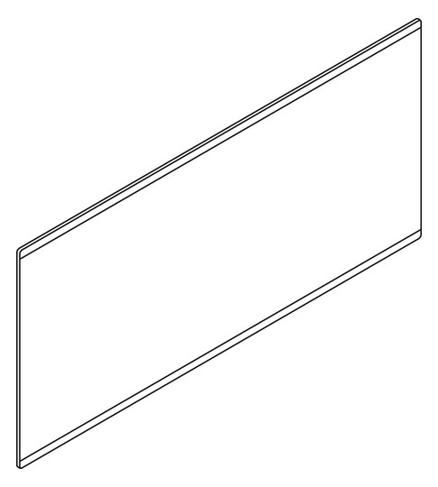 HEWI Spiegel 850x400x4, verdeckte Befestigung, apfelgrün