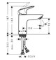 hansgrohe Waschtisch-Einhebelmischer 100 Logis ohne Ablaufgarnitur, chrom