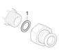 Geberit Übergangswinkelverchraubung Mapress 18 mm x Rp 1/2, Kupfer, 90°, flachdichtend, mit Innengewinde, Rotguss