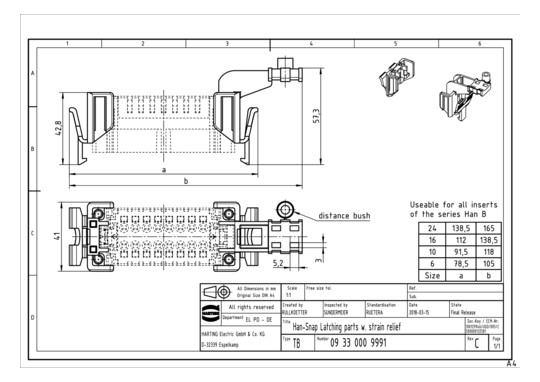HART Kupplung mit Zugentl.   09330009991 
