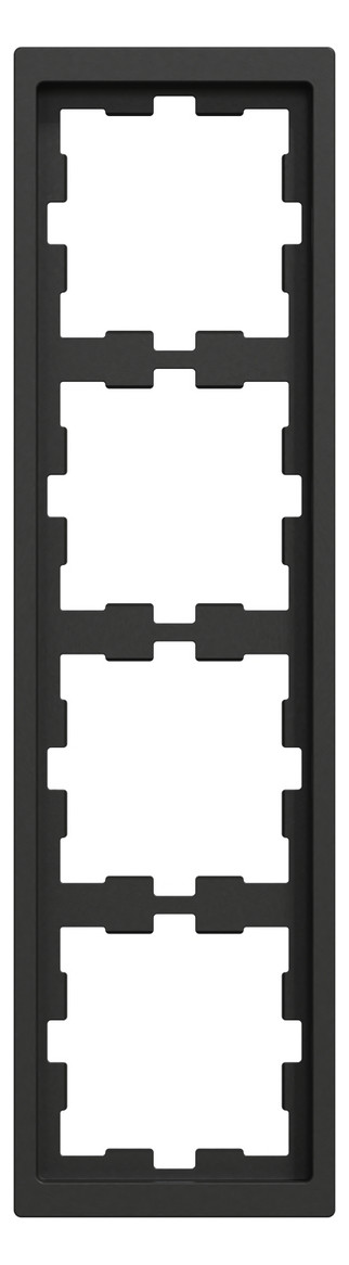 Rahmen 4f anth glz D-Life Kst f.GEB-K Unterputzmontage Thermopl