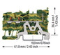 Schutzleiter-Reihenklemme 0,25-4qmm gn/ge 1Etage APL_erf. Hutschiene TH35