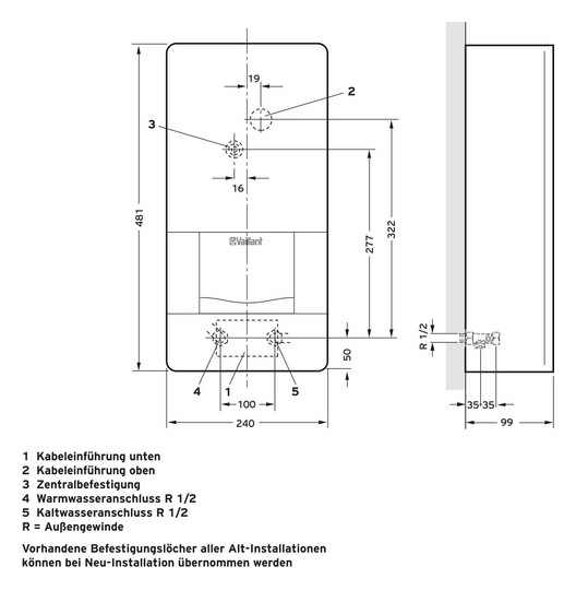 Vaillant                   VED E 21/8 BB 