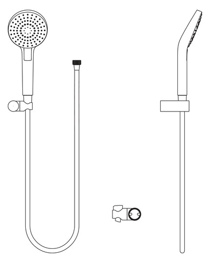 Ideal-Standard Handbrause-Set Idealrain Evo 3-Funktionen, d= 11cm, verchromt