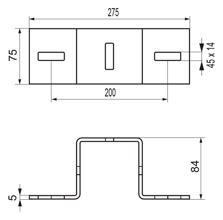 BIS Kreuzverbinder Maxx CC100 275 x 75 x 84 mm, für Profilkonstruktionen