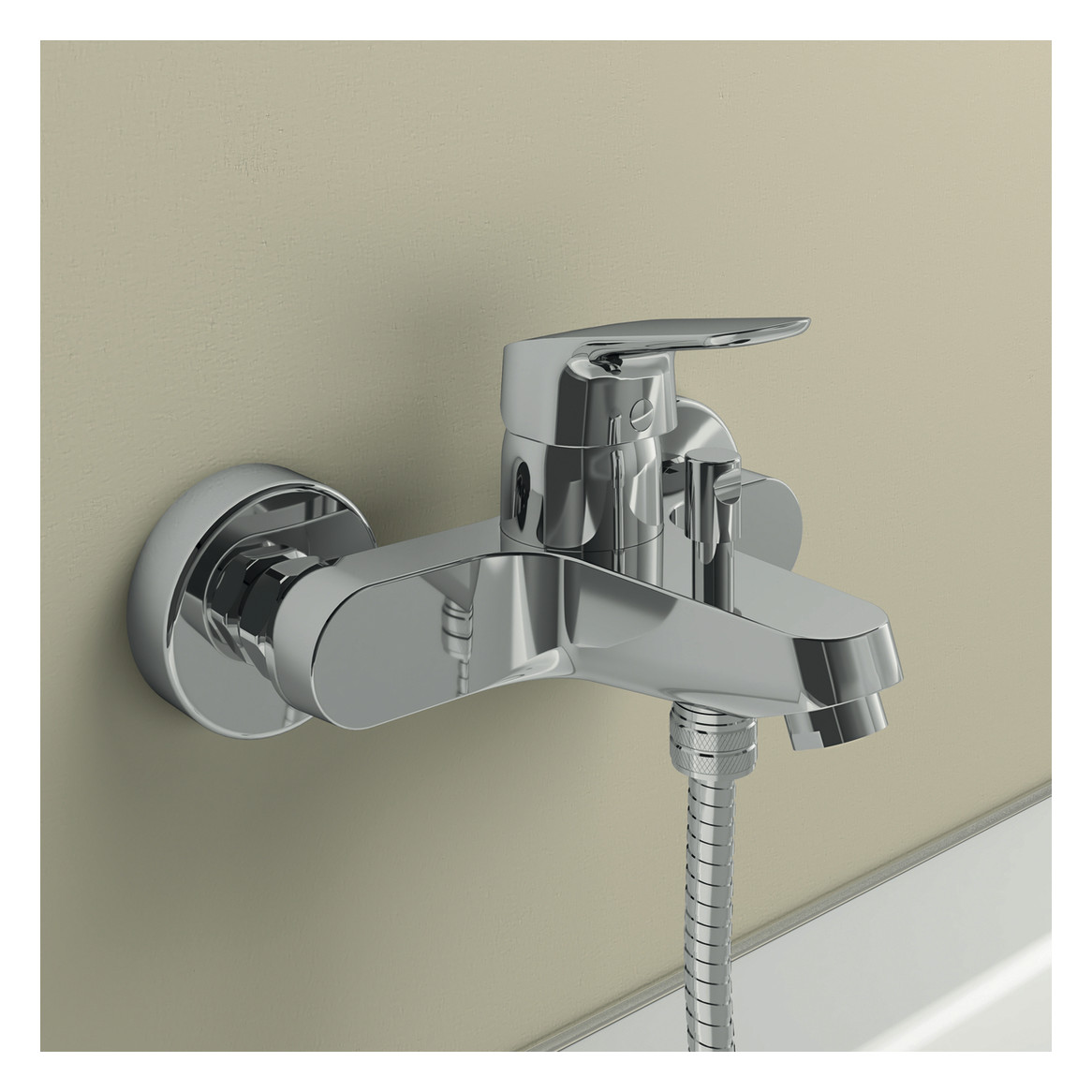 Ideal-Standard Wannen-Einhebelmischer CeraFlex AP, Ausladung 162mm, chrom