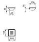 Ideal-Standard Seifenschale Conca eckig, chrom