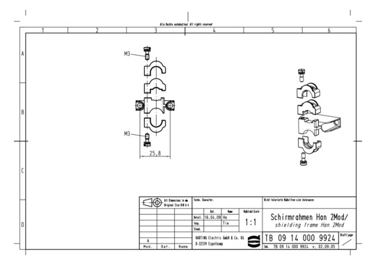 HART Schirmrahmen Han 2Mod   09140009924 