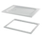 Duschwanne BetteUltra 1260 120x90x3,5cm, Glasur, Mini-Wannenträger, dust