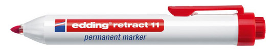 edding-Permanentmarker retract 11, rot - 1,5-3 mm