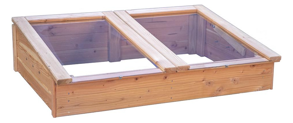Bild TONDERN-Frühbeet 119 x 80 x 21/30 cm, vo rgefertigte Elemente Lärche - n.a.-1