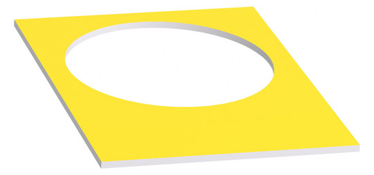 Bezeichnungsschild ws rechteck 30x40mm Bez.Schild