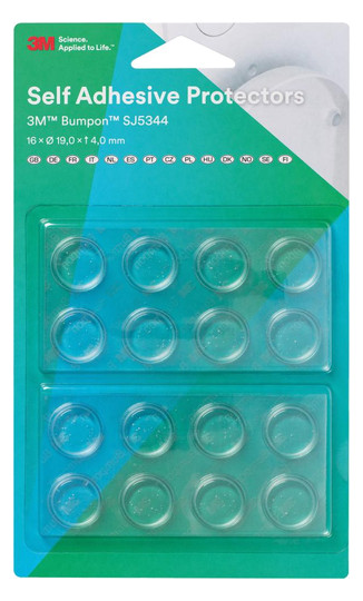3M-Elastikpuffer Bumpon, transparent - 19,1x4,1mm (12...