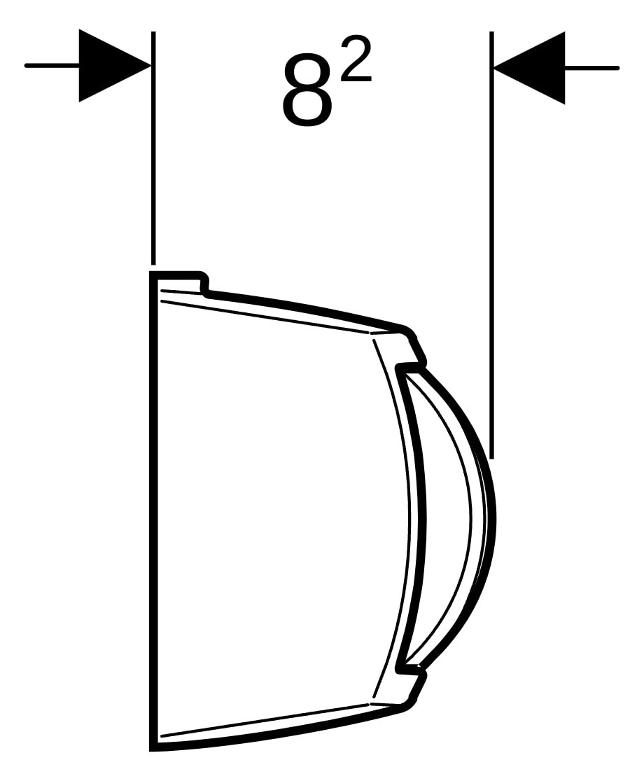 GE Handdrücker AP für 1-Mengen-Sp. zu WC-Strg. pneumatischer Sp-Ausl.chrom