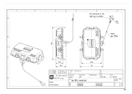HART HARTING HAN M METALLSCH 09370105405 