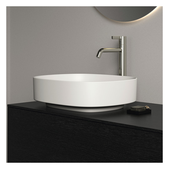Ideal-Standard Waschtisch Linda-X ohne Hahnloch/Überlauf, 45x38x13cm, seidenweiß