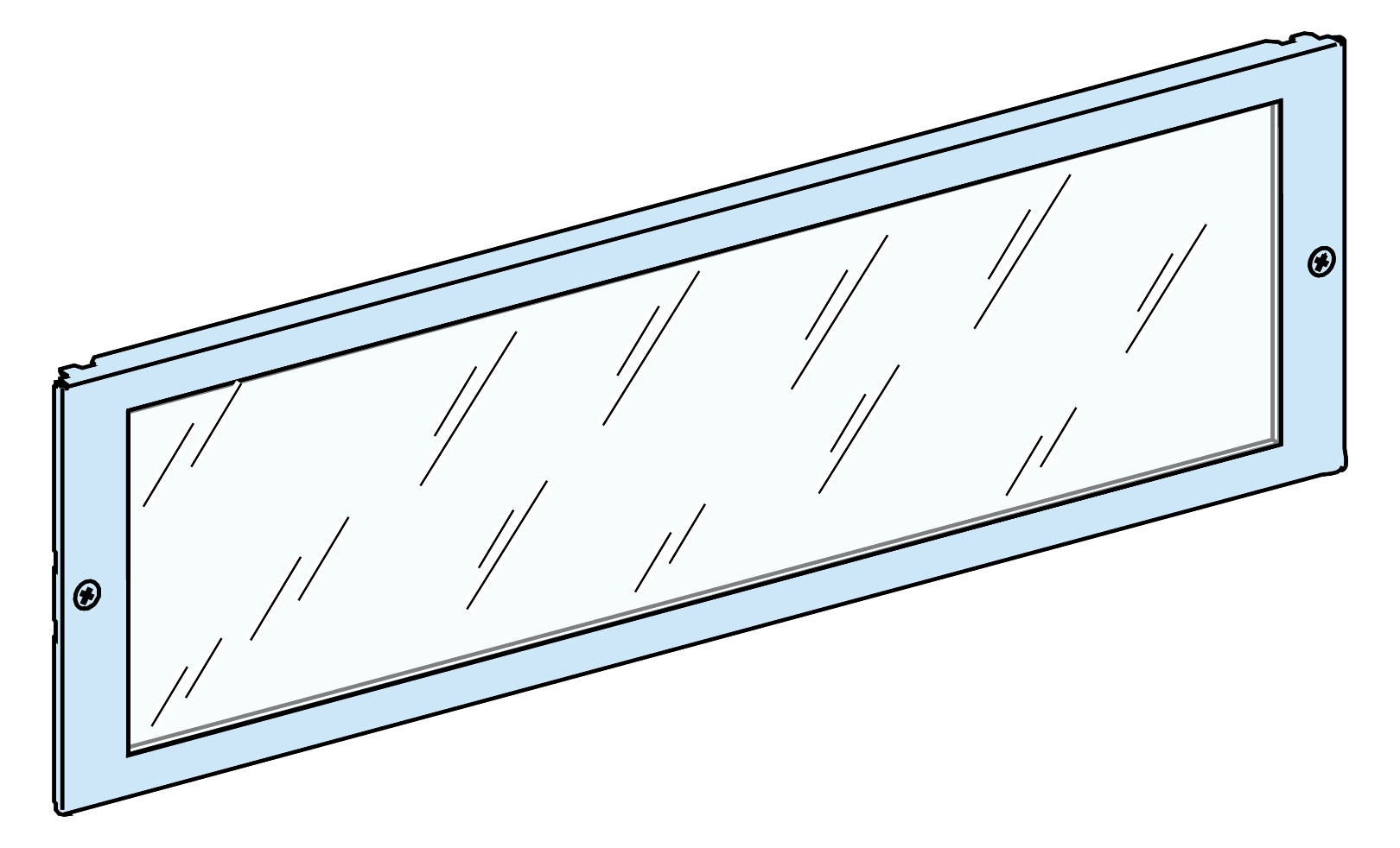 Schrank-Frontplatte 4HE B500xH200mm unbeh