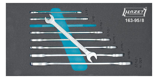 HAZET-Werkzeugmodul 163-95/8 - Doppelmaulschlüssel 450N