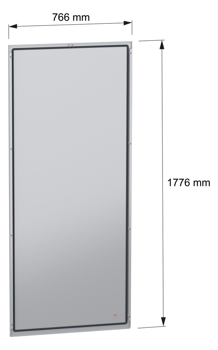 Rückwand ST 800mm RAL7035 pulverbesch