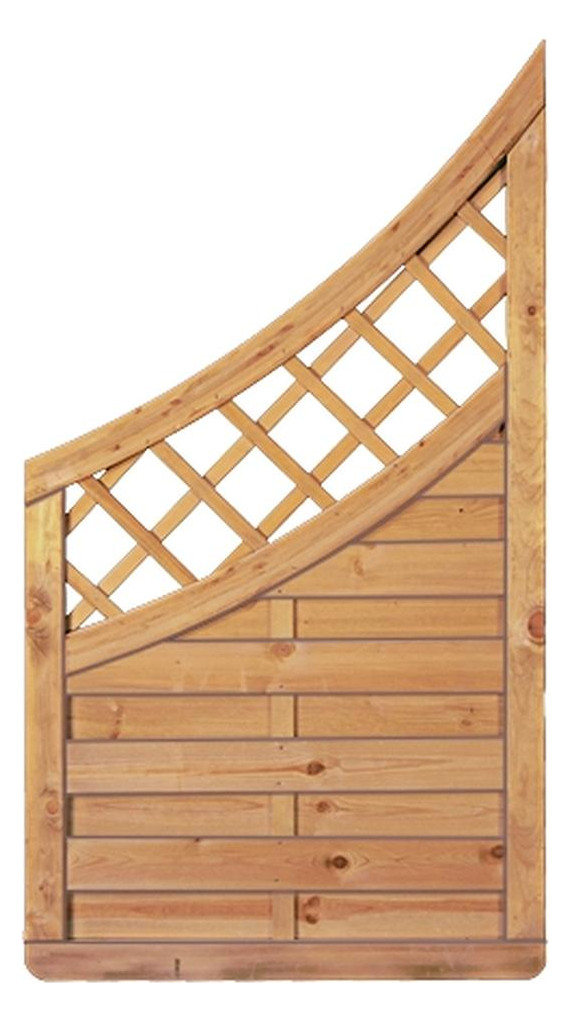 Bild Avantgarde 90x160/90cm Doppelbogen-Abschluß Rahmen 45/68 mm, kdi-grün Lamellen g - n.a.-0