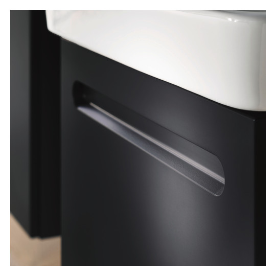 Duravit Waschtisch-Unterschrank No. 1 59 x 42,6 x 47,8 cm, Graphit Matt, 1, Schubkasten, 1 Auszug, wandhängend