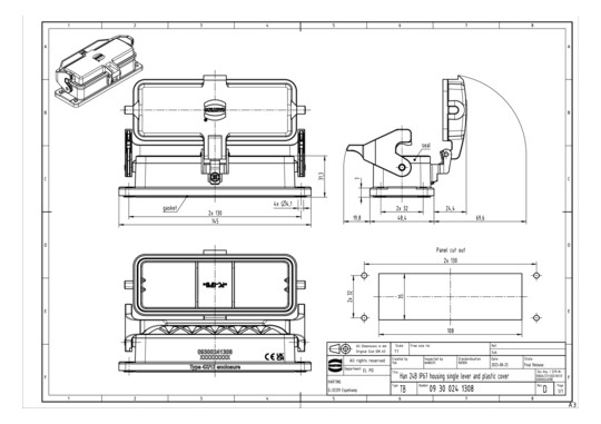 HART Han 24B-agg-LB-K-IP67   09300241308 