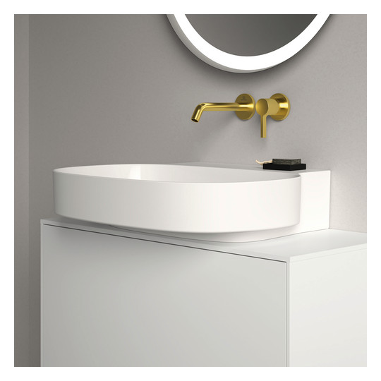 Ideal-Standard Waschtisch Linda-X ohne Hahnloch, mit Überlauf, 45x38x15,5cm, weiß Ideal Plus
