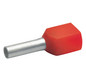 ZW-Aderendhülse 1qmm 8mm isol PP rt Cu Polypropylen (PP) verzinnt