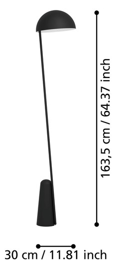 EGLO Stehleuchte/1 E27 Schwarz    900135 