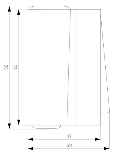 Kontroll-Wippschalter DELTAfläche gr glz AP IP44 1f