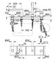 GROHE 4-Loch-Wannenkombination Eurostyle Cosmopolitan Auslauf Aufnahme vormontiert, Umstellung Wanne/Brause, chrom