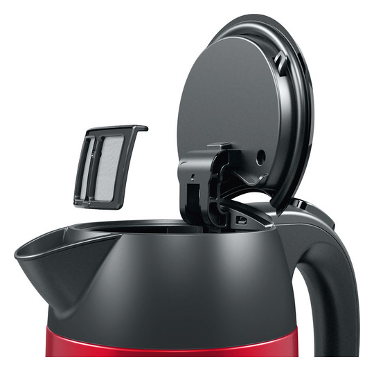 Wasserkocher 1,7l Edst DesignLine 2400W rt Anzeige:außen m.Sieb