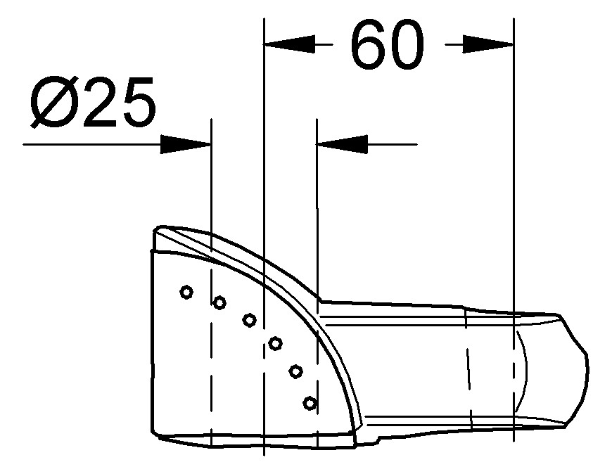 GROHE Gleitelement 06659 velourchrom