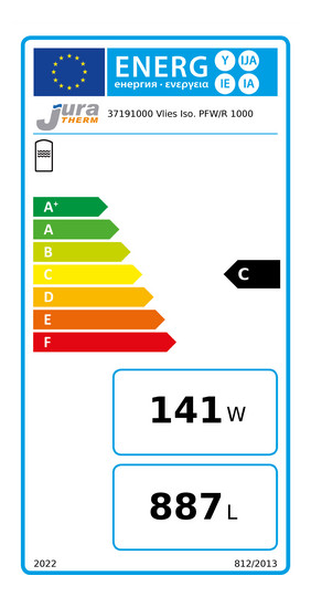 Juratherm Vlies-Isolierung Ecoline PFW/R 1000, 100 mm, silber