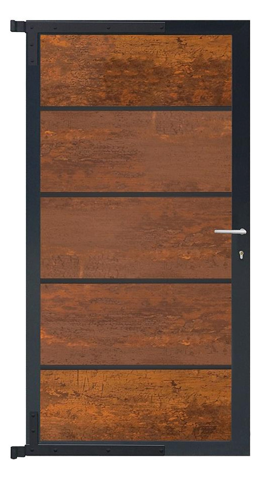 Bild FARÖ-Tor-Komplettset 90 x 173 cm, Deko-R ost/anthrazit - n.a.-0