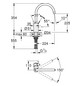 GROHE Spültisch-Einhebelmischer Eurosmart Cosmopolitan 1/2", hoher Auslauf, Durchfluss 10 l/min, chrom