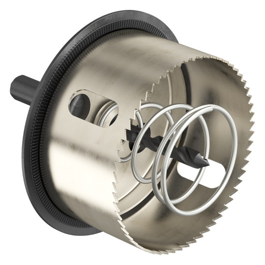 Lochsäge Ø74mm mit Randve T36mm ZØ6mm mit Randversenker zyl.Steckachse
