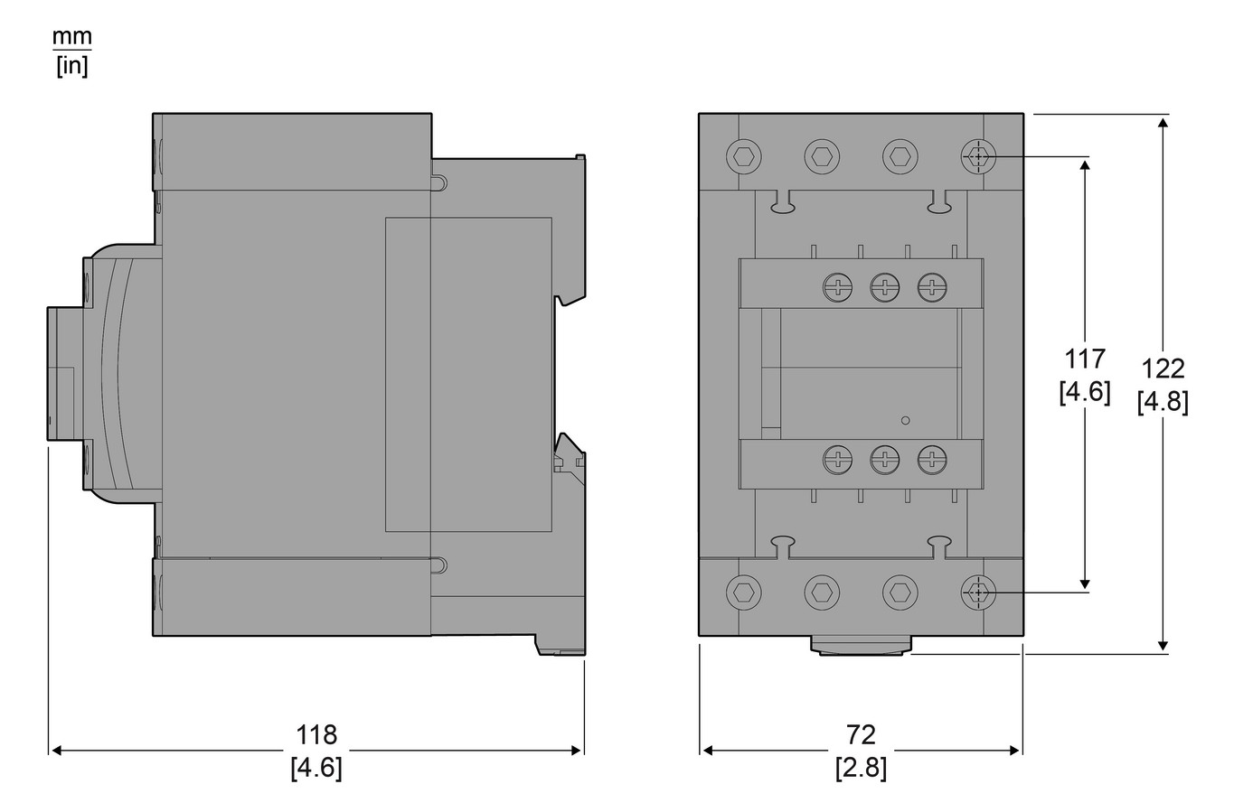 Leistungsschütz 18,5kW 4S 48VAC 40A 1S+1Ö/Hilf