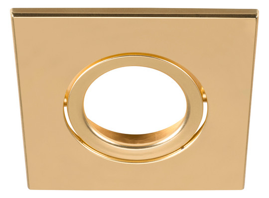 SLV Abdeckring gold matt eckig   1007194 
