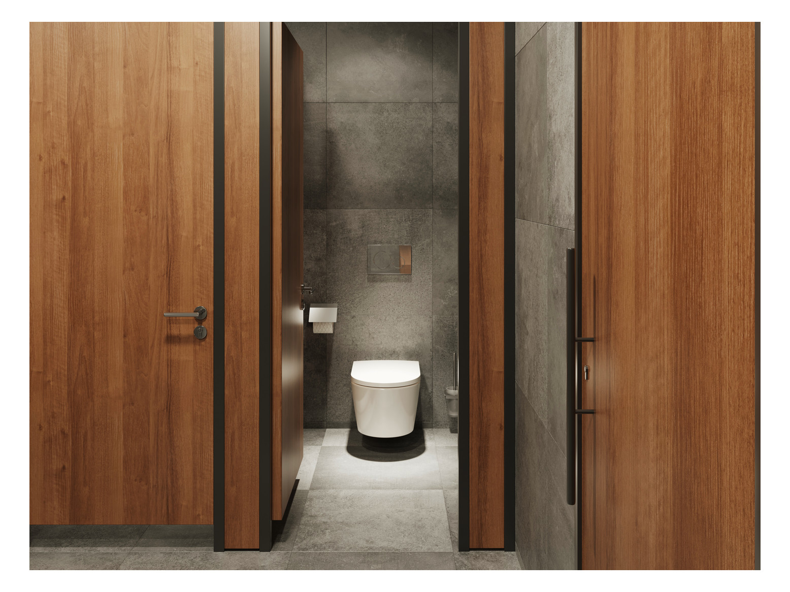 hansgrohe Wand-WC EluPura Original S mit WC-Sitz, weiß, ohne HygieneEffect und SmartClean