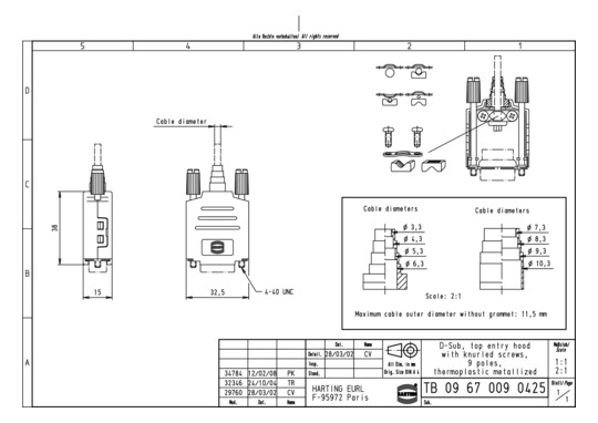 HART Gehäuse 9-polig         09670090425 