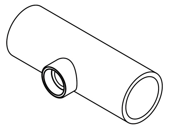 aquatherm Reduzier-T-Stück blue 250 x 125 x 250 mm, SDR 11