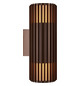 LED-Wandanbauleuchte Aludra 30W ms IP54 E27 messing Ø124x337mm
