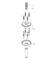 hansgrohe Deckenanschluss Axor 100mm, rund, brushed gold optic
