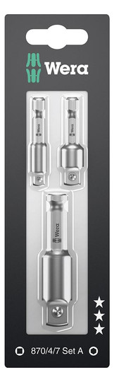 Wera-Verbindungsteil-Set 870/4/7 - 3-teilig